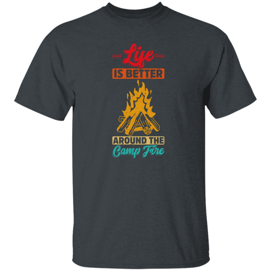 Vintage Campaign, Campfire, Life Is Better Around The Campfire Unisex T-Shirt