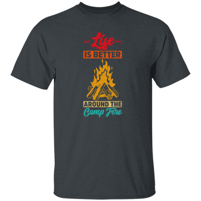 Vintage Campaign, Campfire, Life Is Better Around The Campfire Unisex T-Shirt