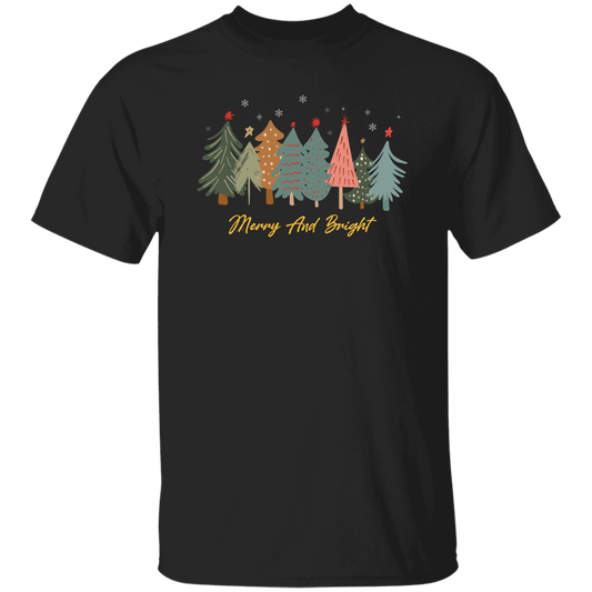 Merry And Bright, Christmas Tree, Merry Christmas Unisex T-Shirt