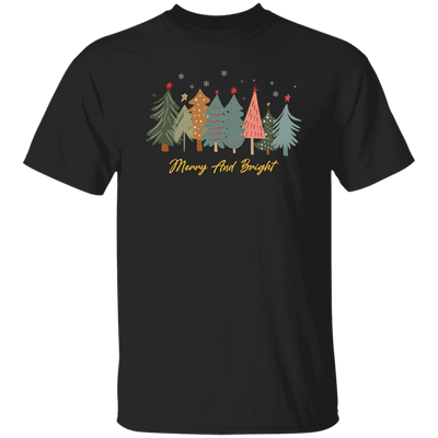 Merry And Bright, Christmas Tree, Merry Christmas Unisex T-Shirt