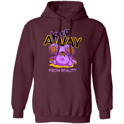 Keep Away From Reality, Cute Teddy, Teddy In Real Pullover Hoodie