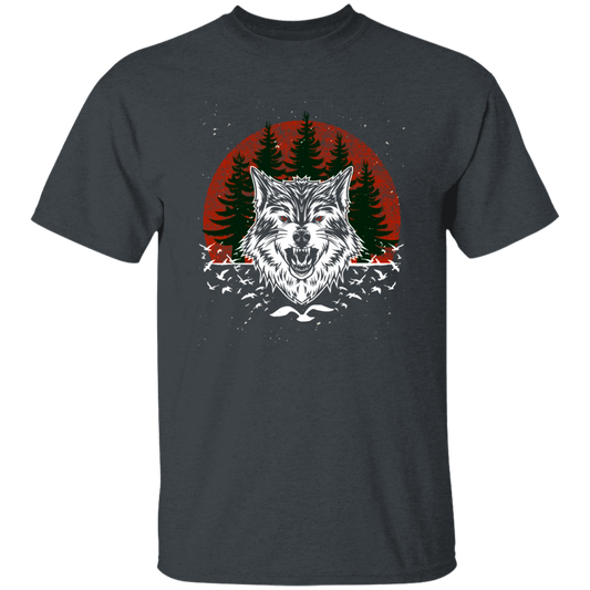 Cool Wolf, Wolf Lover Gift, The Wild Gift, Retro Wolf, Wildwolf Love Gift Unisex T-Shirt
