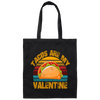 Tacos Are My Valentine, Funny Valentine Canvas Tote Bag