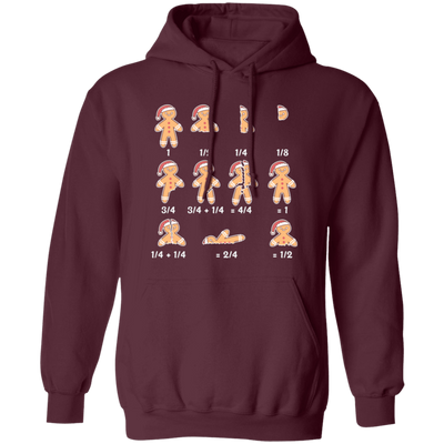 Cute Gingerbread, Funny Gingerbread, Merry Christ-math, Merry Christmas, Trendy Christmas Pullover Hoodie