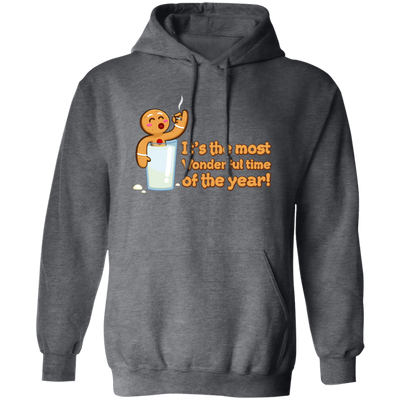 It's The Most Wonderful Time of The Year, Chilling Gingerbread, Merry Christmas, Trendy Christmas Pullover Hoodie