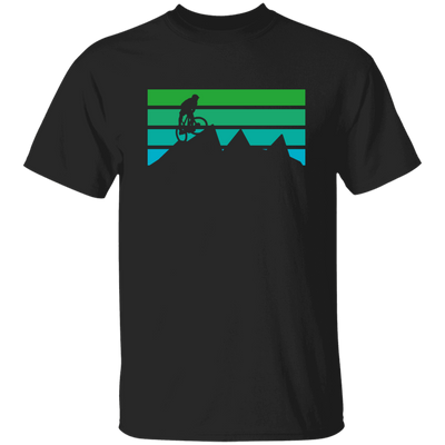 Mountains Vintage, Old With Mountain Bikers, Cycling Family, Green Moutain Unisex T-Shirt