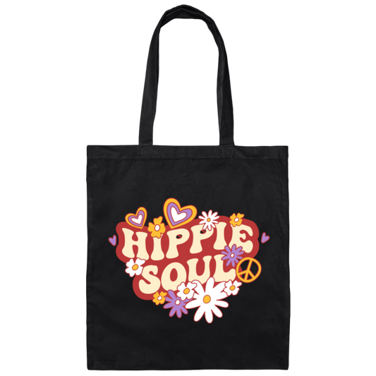 Hippie Soul, Groovy Soul, Groovy Style, Groovy Hippie Canvas Tote Bag