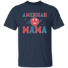 Mama American, Groovy Mama, Retro Mama, Smile Icon Unisex T-Shirt