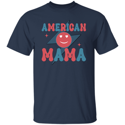 Mama American, Groovy Mama, Retro Mama, Smile Icon Unisex T-Shirt