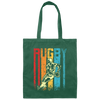 Retro Rugby Like Sport Love To Play Rugby Canvas Tote Bag
