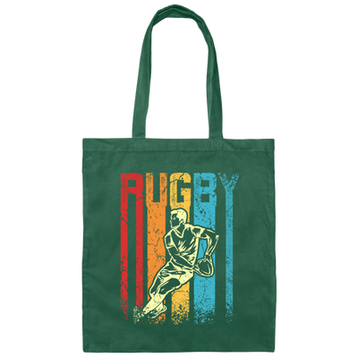 Retro Rugby Like Sport Love To Play Rugby Canvas Tote Bag
