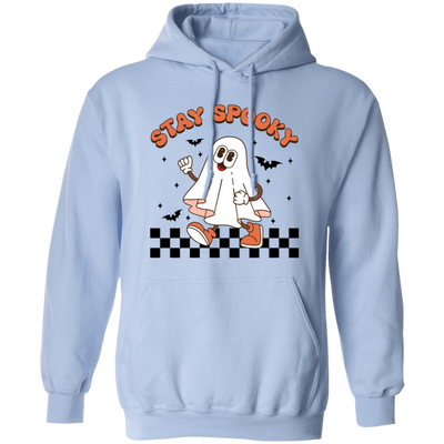 Stay Spooky, Happy Halloween, Cute Boo, Groovy Boo, Trendy Halloween Pullover Hoodie