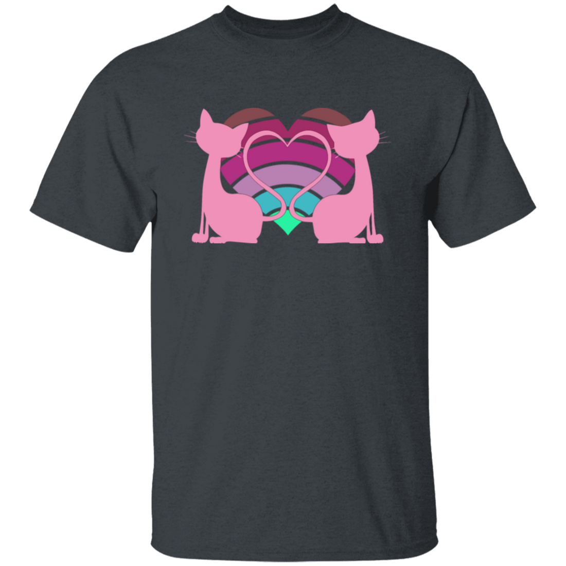 Cat Couple, Love Story, A Pair Of Cat, Lovely Cat, Best Love Ever Gift Unisex T-Shirt