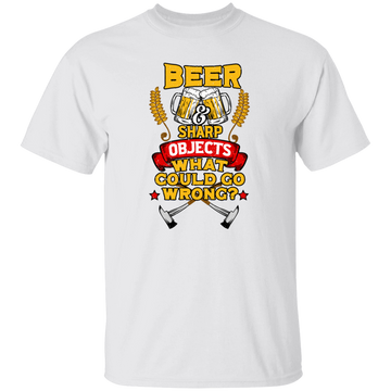 Win The Game, Axe Object, Beer And Sharp, Gift For Winner Unisex T-Shirt