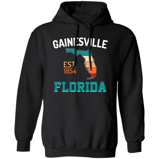 Gainesville, Florida, EST 1854, Retro Florida, American State Pullover Hoodie