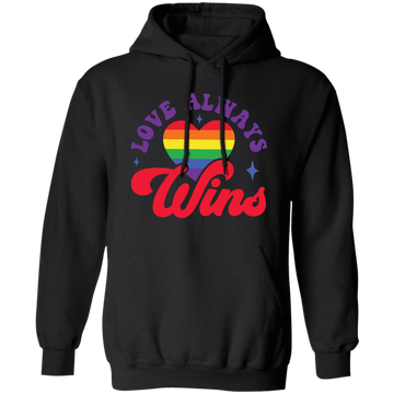 Love Always Wins, LGBT Gift, Pride's Day, Respect LGBT Pullover Hoodie