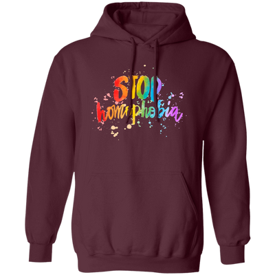 Love Homophobia, Be Kind, Love LGBT, Pride Month Pullover Hoodie