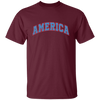 America Text, American Patriotic, 4th July Retro, 4th July Unisex T-Shirt