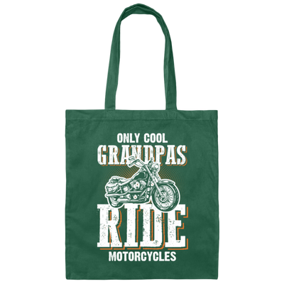 Grandpa Motorcycle, Motorcycle Saying Canvas Tote Bag