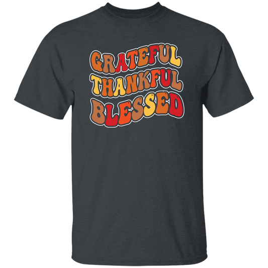 Grateful, Thankful, Blessed, Thankgiving's Day Unisex T-Shirt