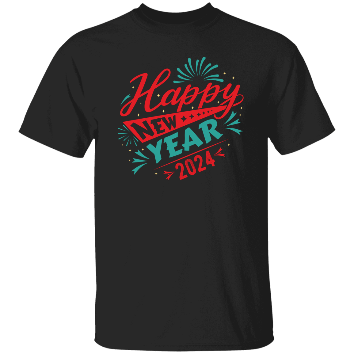 Happy New Year 2024, Happy New Year, Fireworks New Year Unisex T-Shirt