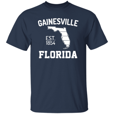 Gainesville, Florida, EST 1854, Florida Silhouette, American State Unisex T-Shirt