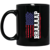 Braap - Motocross Dirt Bike, Enduro Patriotic, American Flag Black Mug