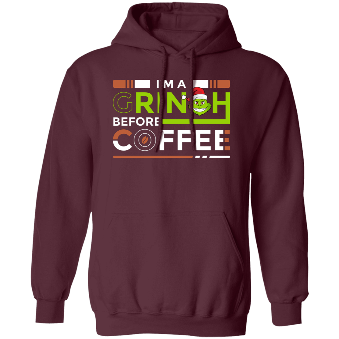 This Pullover Hoodie is perfect for Halloween festivities! The professional design includes a "I Am A Grinch Before Coffee, Grinch Love Coffee" message on the front, making it sure to start conversations. It's made from soft materials and provides an excellent fit for any season.