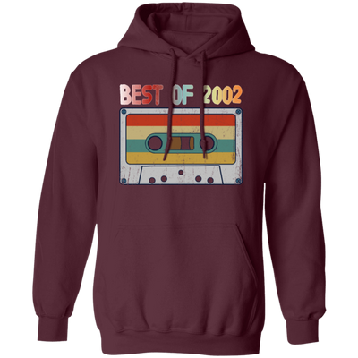 Best Of 2002, 18th Birthday Gift, Retro Cassette Lover, Love Cassette Pullover Hoodie