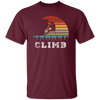 Bouldering Lover, Mountaineer Vintage Gift, Sporty Climb Climber Unisex T-Shirt