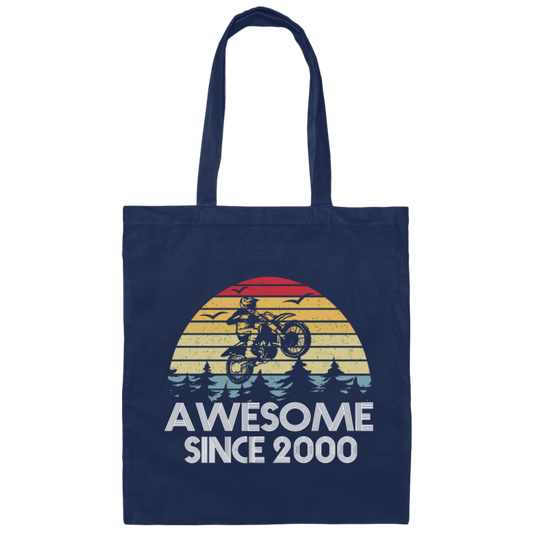 Motocross Birthday Gift Idea, 2020 Birhtday Years Canvas Tote Bag
