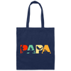 Funny Papa Fishermen Fathers Day Gift for Dad Canvas Tote Bag