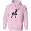 Floral Deer, Deer Silhouette, Flower Into A Deer Pullover Hoodie