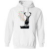 Butterfly From Deer, Wild Deer Lover, Happyness From Deer Pullover Hoodie