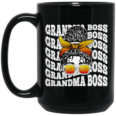 Grandma Gift, Grandma Boss, Granny Boss, Mother's Day Gifts Black Mug