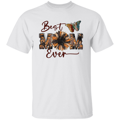 Best Mom Ever, Mother's Day, Sunflower Mom, Butterfly Unisex T-Shirt