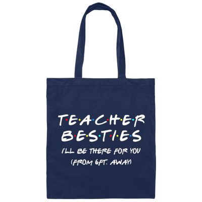 Teacher Besties Back To School Canvas Tote Bag