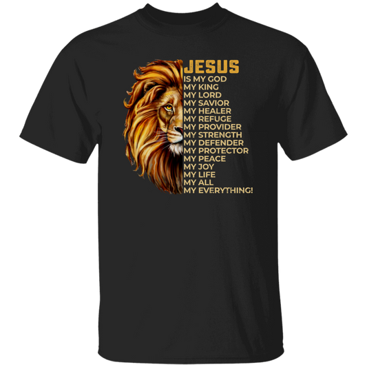 Christian Quotes Jesus Is My Everything, Lion Jesus, Love Christ Unisex T-Shirt