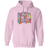 Cozy Season, Fall, Autumn, Groovy Fall Season Pullover Hoodie