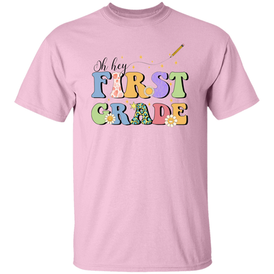 Oh Hey First Grade, Groovy First Grade, Back To School Unisex T-Shirt