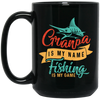 Grandpa Is My Name, Fishing Is My Game, Fishing Game Black Mug