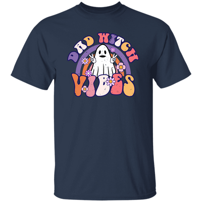 Dad Witch Vibes, Ghost Halloween, Groovy Halloween Unisex T-Shirt