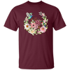 Hummingbird With Flower, Love Hummingbird, Beautiful Flowers Unisex T-Shirt