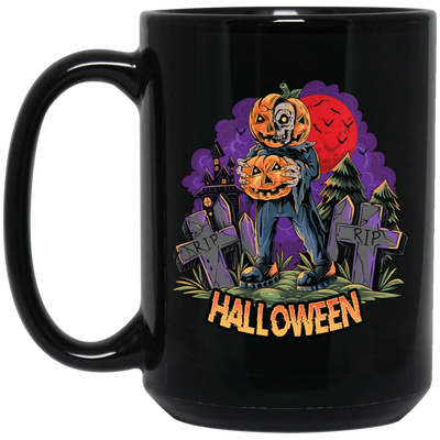 Halloween Holiday, Happy Halloween, Horror Night Black Mug