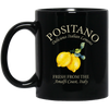 Experience the taste of Italy with our Positano Delicious Italian Lemons Fresh From The Amalfi Coast Black Mug. This unique and thoughtful gift is perfect for any lemon lover. Make every sip of your favorite beverage a taste of the Amalfi Coast.