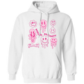 This Radiate Positivity, Groovy Smile Face, Radiate Positivity Energy Pullover Hoodie radiates positive energy with its uniquely designed groovy smile face. Its comfortable fabric and classic fit will make it a wardrobe staple for years to come.