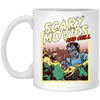 Scary Movie And Chill, I Love Moviem Scary Movies Lover White Mug