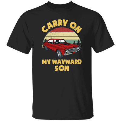 Carry On My Wayward Son, Red Car, Classic Car Unisex T-Shirt