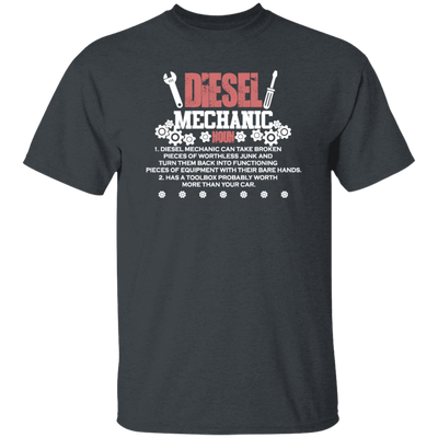 Diesel Mechanic, Can Take Broken Pieces Of Worthless Junk, Toolbox Unisex T-Shirt