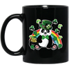 Panda Leprechaun, Saint Patricks Day, Shamrock Lover, Patrick Panda Black Mug